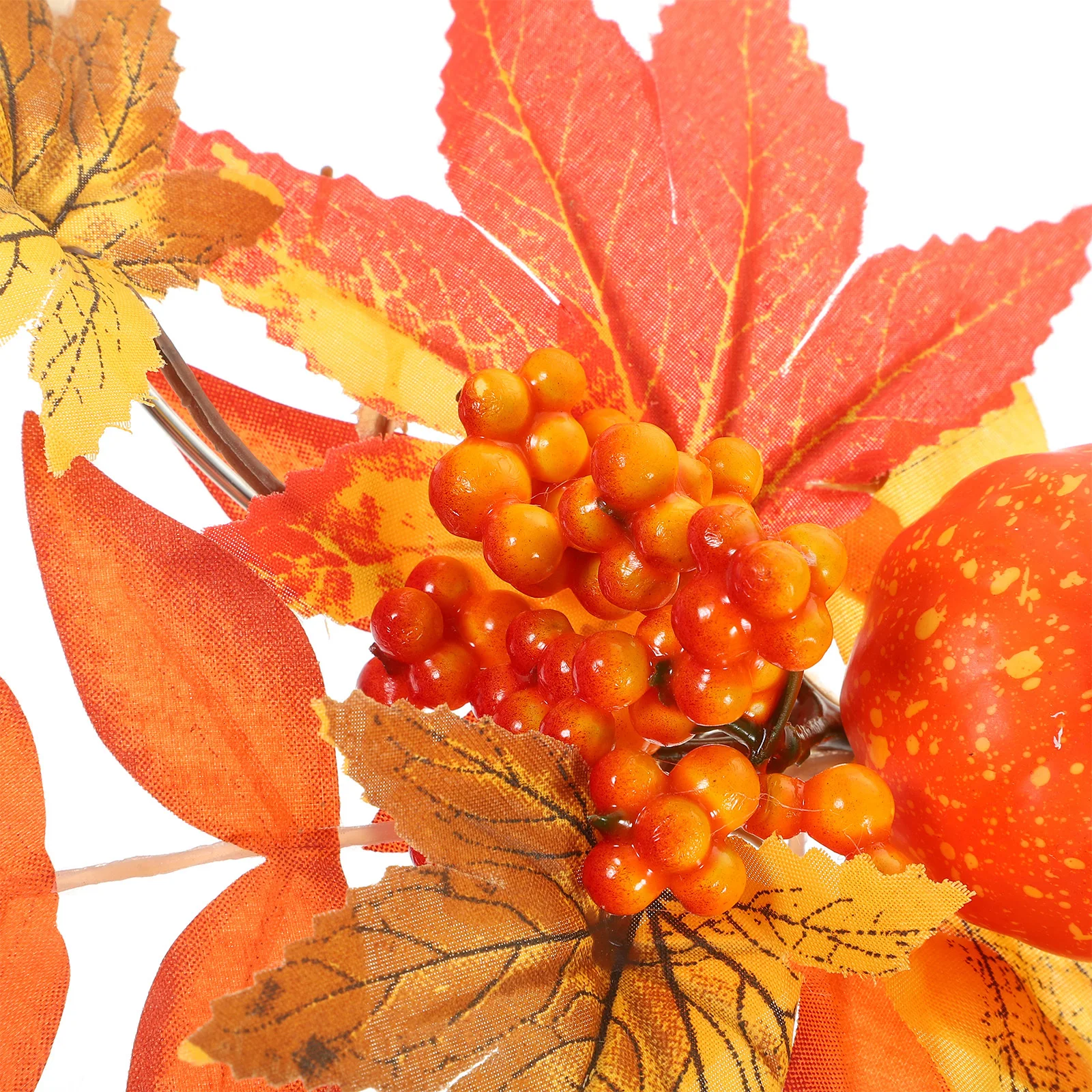 

Thanksgiving Artificial Pumpkin Maple Leaf Wreath Autumn Hanging Decoration Front Door Harvest Fall Wreath Hanging Ornament