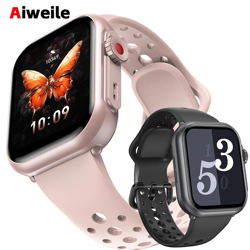 

Smart Watch Women Men Aiweile K62 Fitness Tracker Connected Sport Bluetooth Call Siri Dialing Games Touch Dial AI Voice Assistan