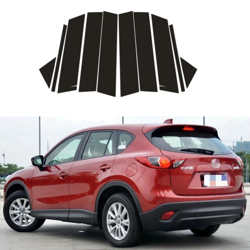 

Для Mazda CX-5 2013-2024 2018 2019 2020 2021, накладки на окна, центральная пленка, колонна, наклейка на стойки B C, автомобильные аксессуары