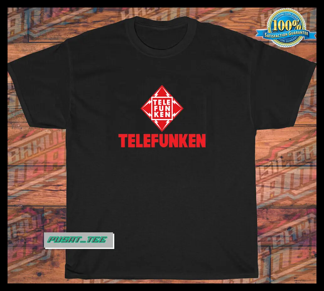 New Telefunken Logo american funny cotton men's T-Shirt Size S-5XL