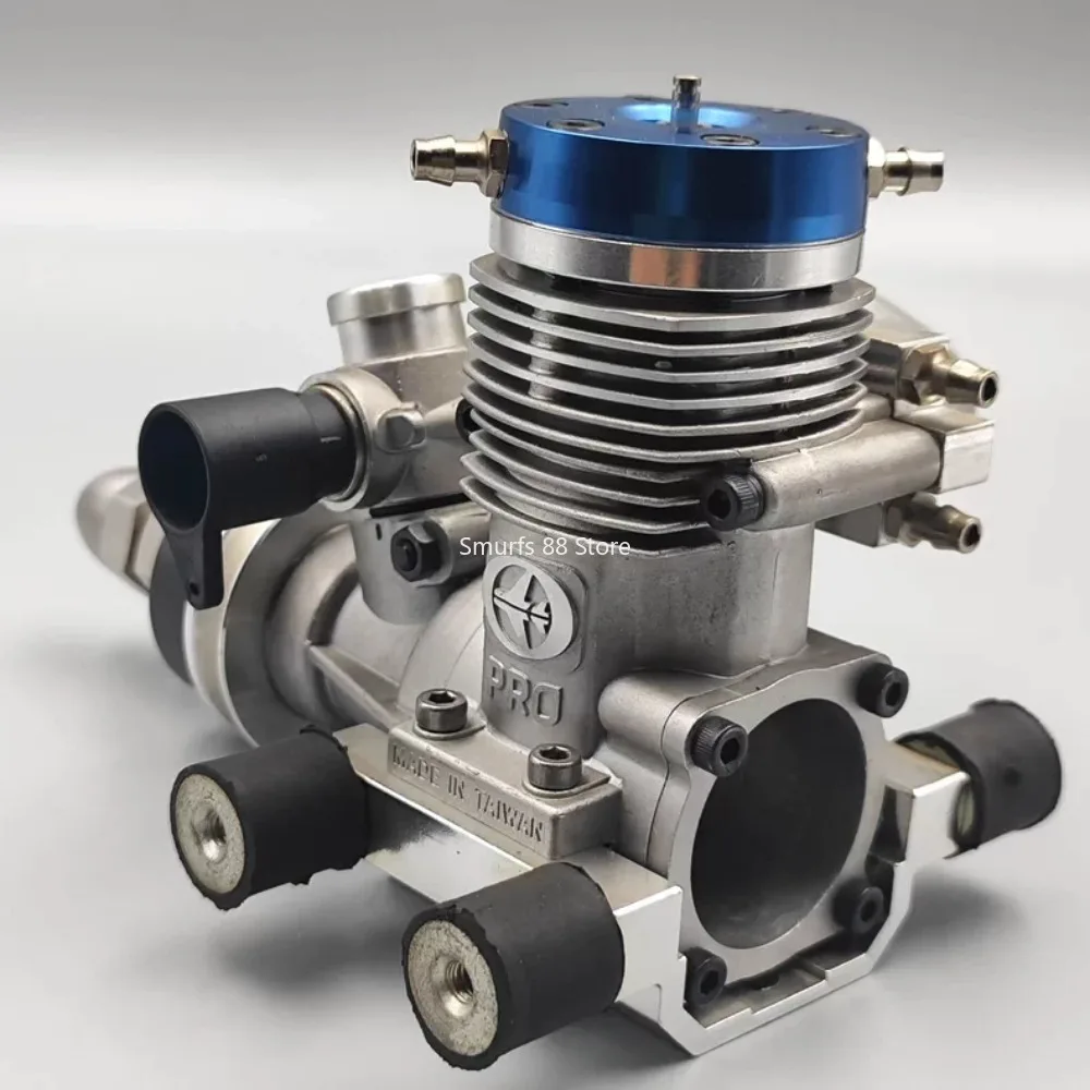 46 Class Ship Model Methanol Engine Metal Engine with Water-cooled Exhaust Pipe and CNC Vibration Damping Model Ship Engine