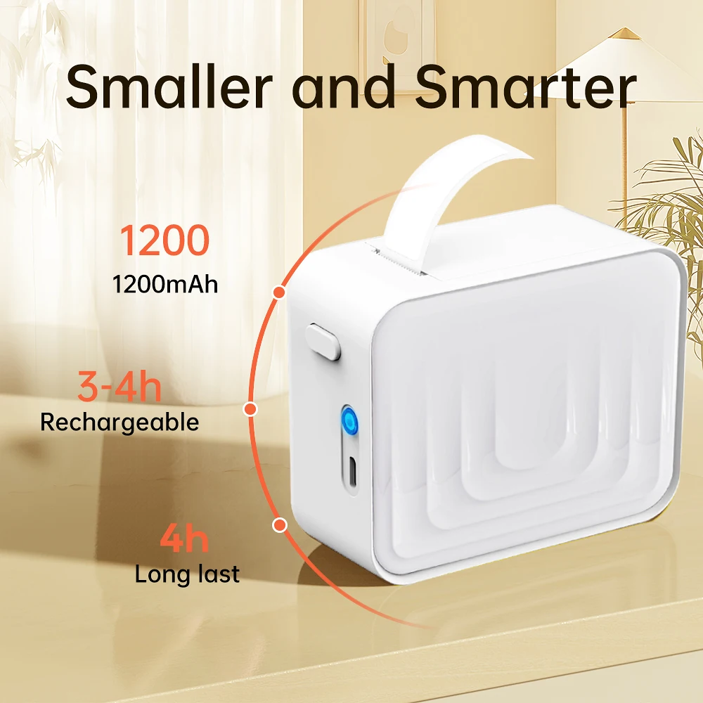 Marklife M1 طابعة بلوتوث صغيرة محمولة بدون حبر مثل طابعة الملصقات الحرارية D11 D110 D101
