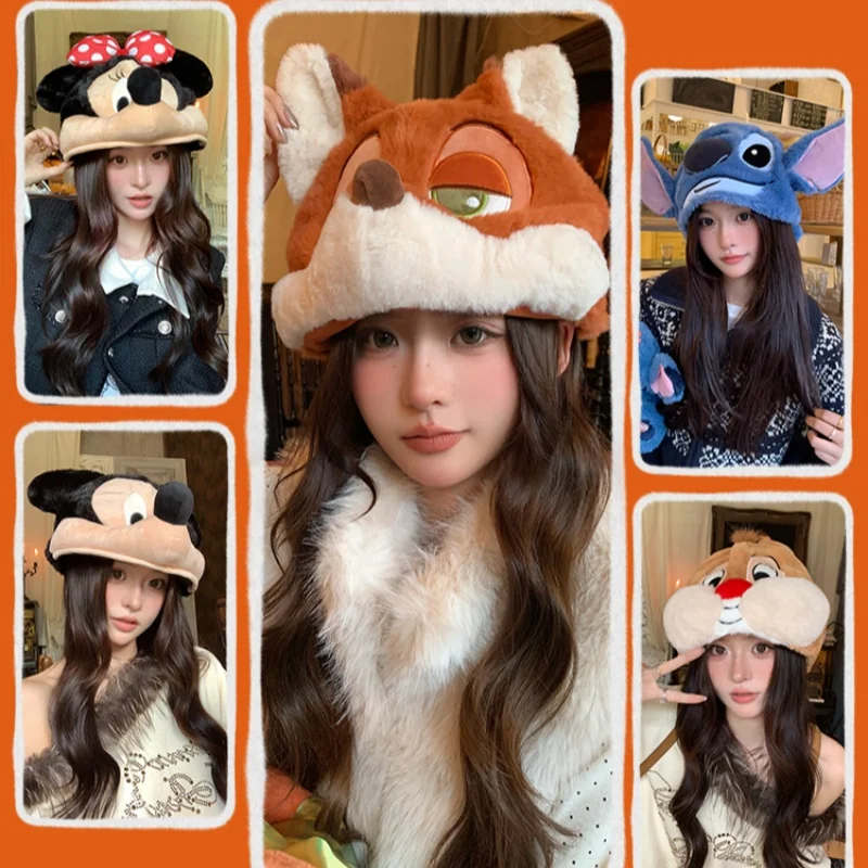 

New Disney Mickey Minnie Cartoon Anime Hat Christmas Halloween Novelty Fun Cute Creative Dress Up Festival Atmosphere Props