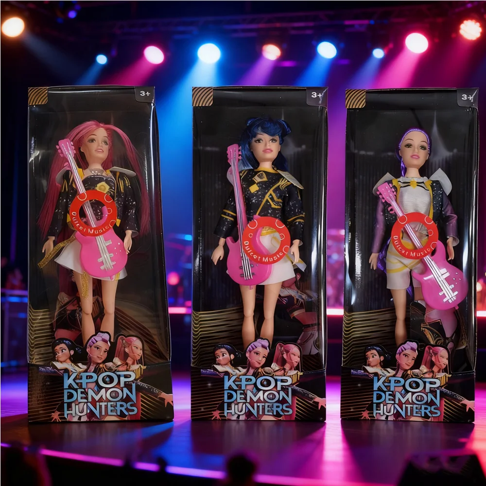 Bambole Anime K-Pop Demon Hunters - Giocattolo Rumi e Mira e Zoey con vestiti bianchi Regalo perfetto a sorpresa di compleanno per i fan di K-Pop