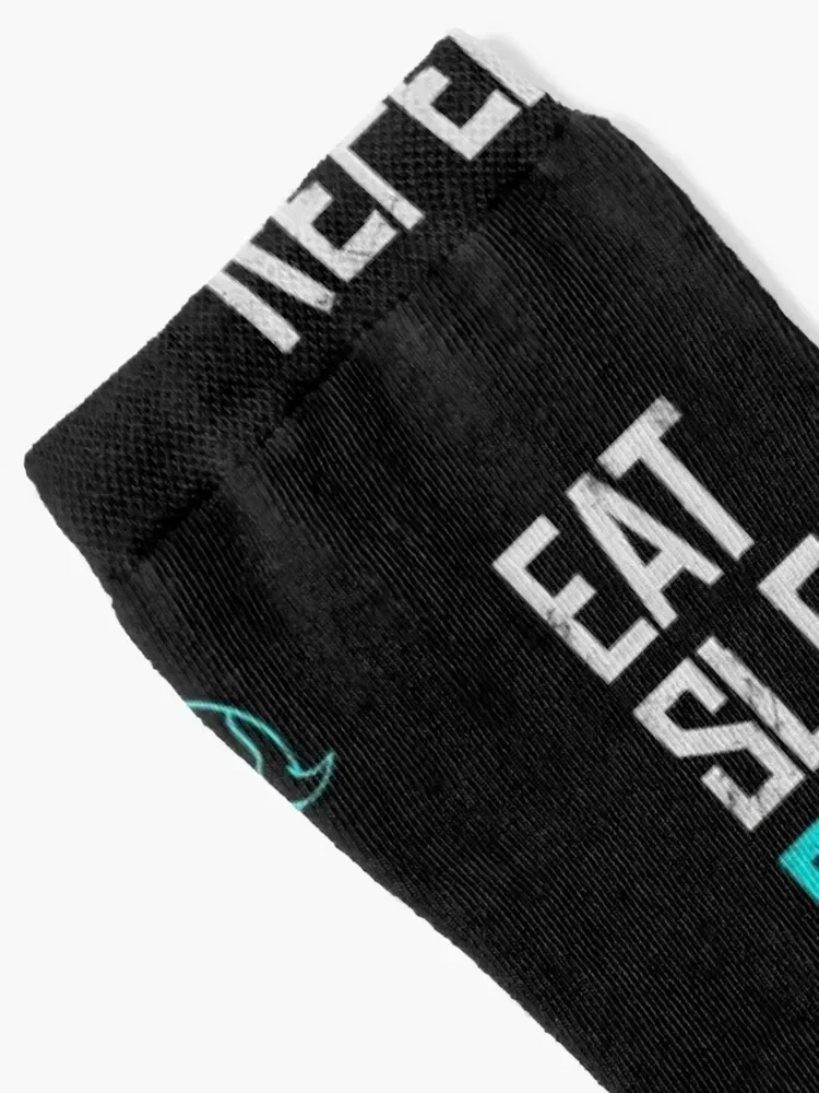 Raft Game Eat Sleep Raft Repeat Funny Shark Attack Socks Men's professional running gym Men Socks Luxury Brand Women's