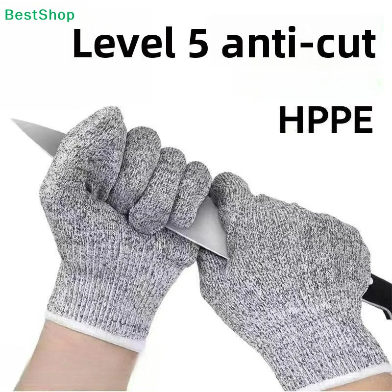 〔P〕1 Pair Safety Anti Cut Gloves High-strength Industry Kitchen Gardening Anti-Scratch Anti-cut Glass Cutting Multi-Purpose