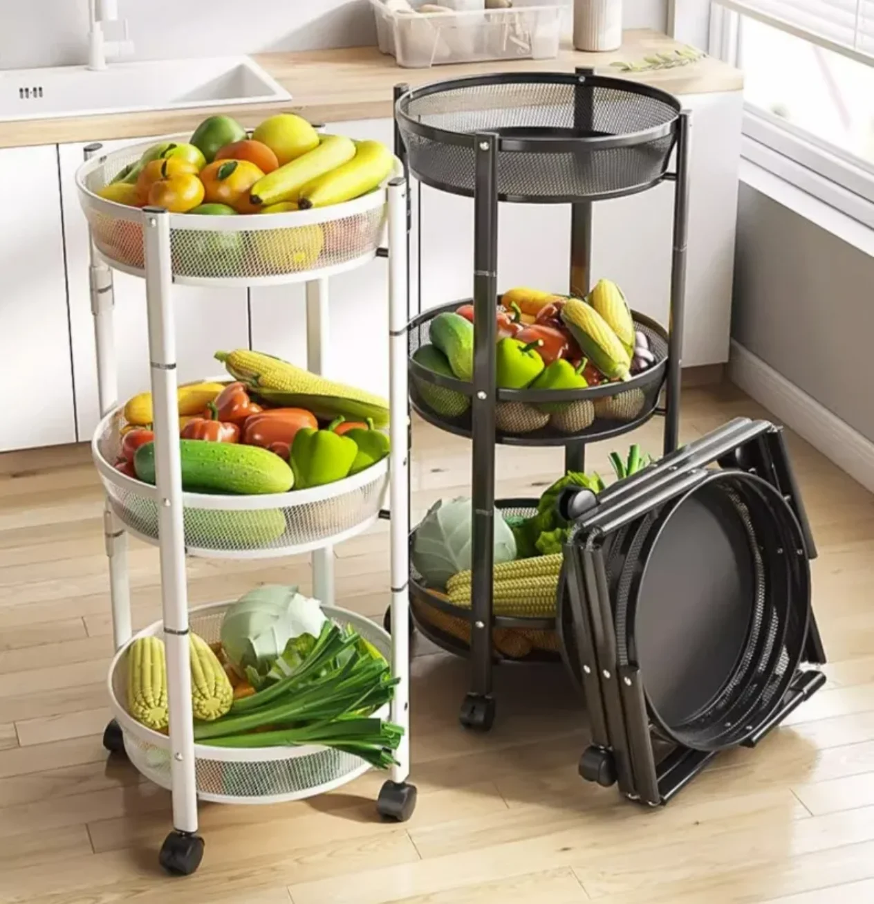 360° Rotatable Multi Layer Organizer for Kitchen Bathroom Living Room Bedroom Home Storage Organization items