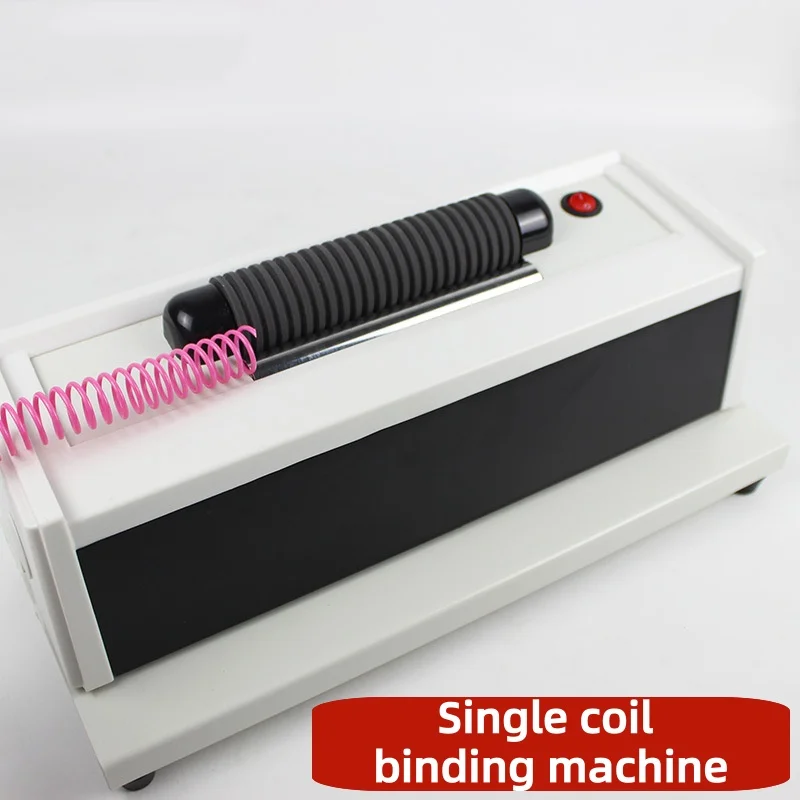 Automatic single-coil binding machine spiral coil electric binding plastic coil auxiliary machine Administrative Financial Equip