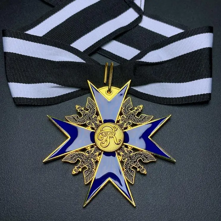 

Prussian Blue Black Medal Commemorative Badge