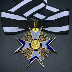 Prussian Blue Black Medal Commemorative Badge