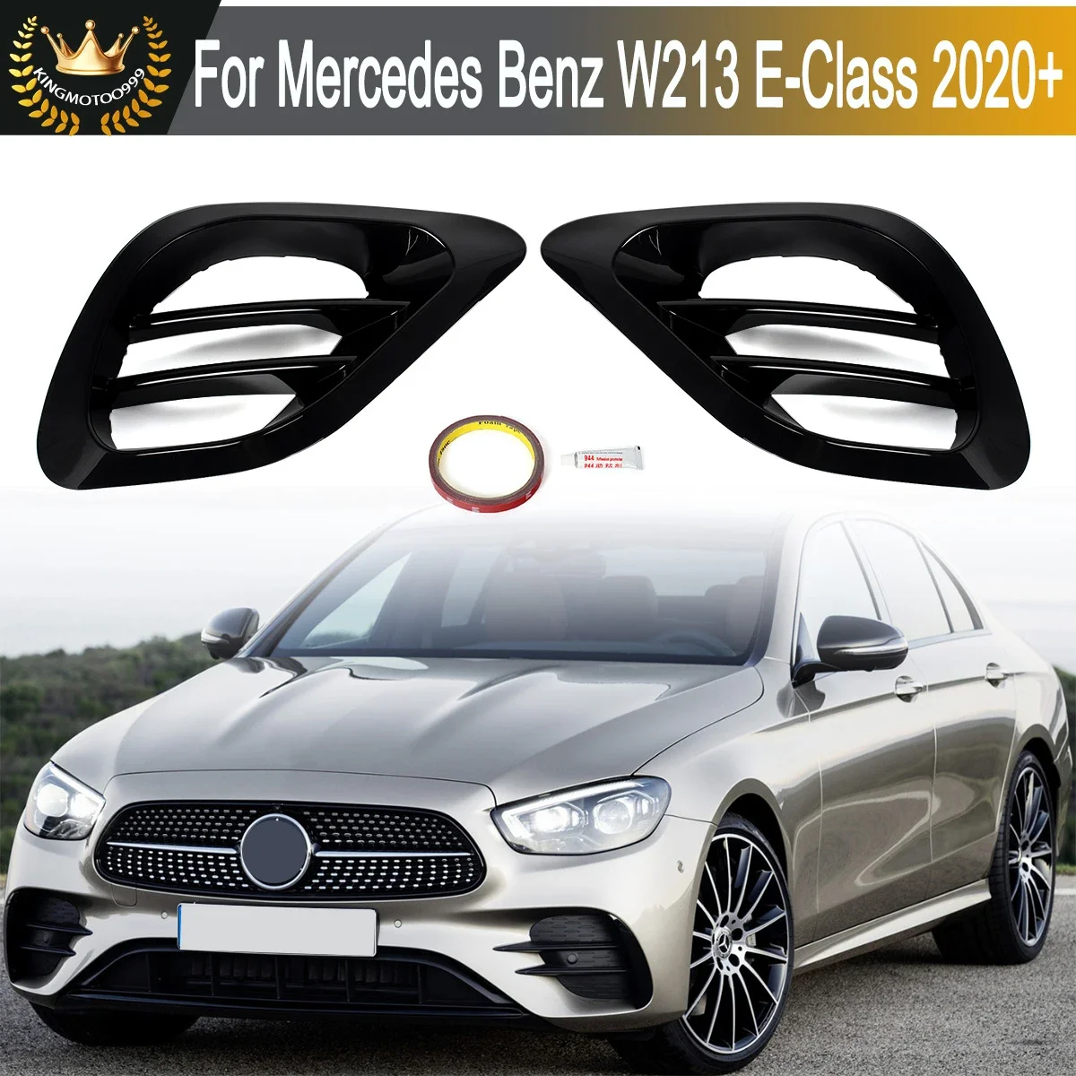 new 4G8807681G Side Front Bumper Honeycomb Mesh Fog Light Grille Grill Cover For Audi RS7 2014 2015  2016 2017 2018 4G8807682G