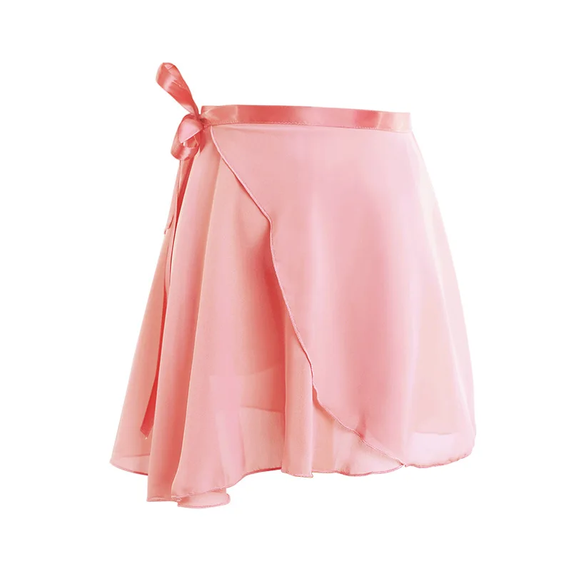 1pcs/lot woman chiffon ballet dancing skirt with string lady solid vintage dancing skirt