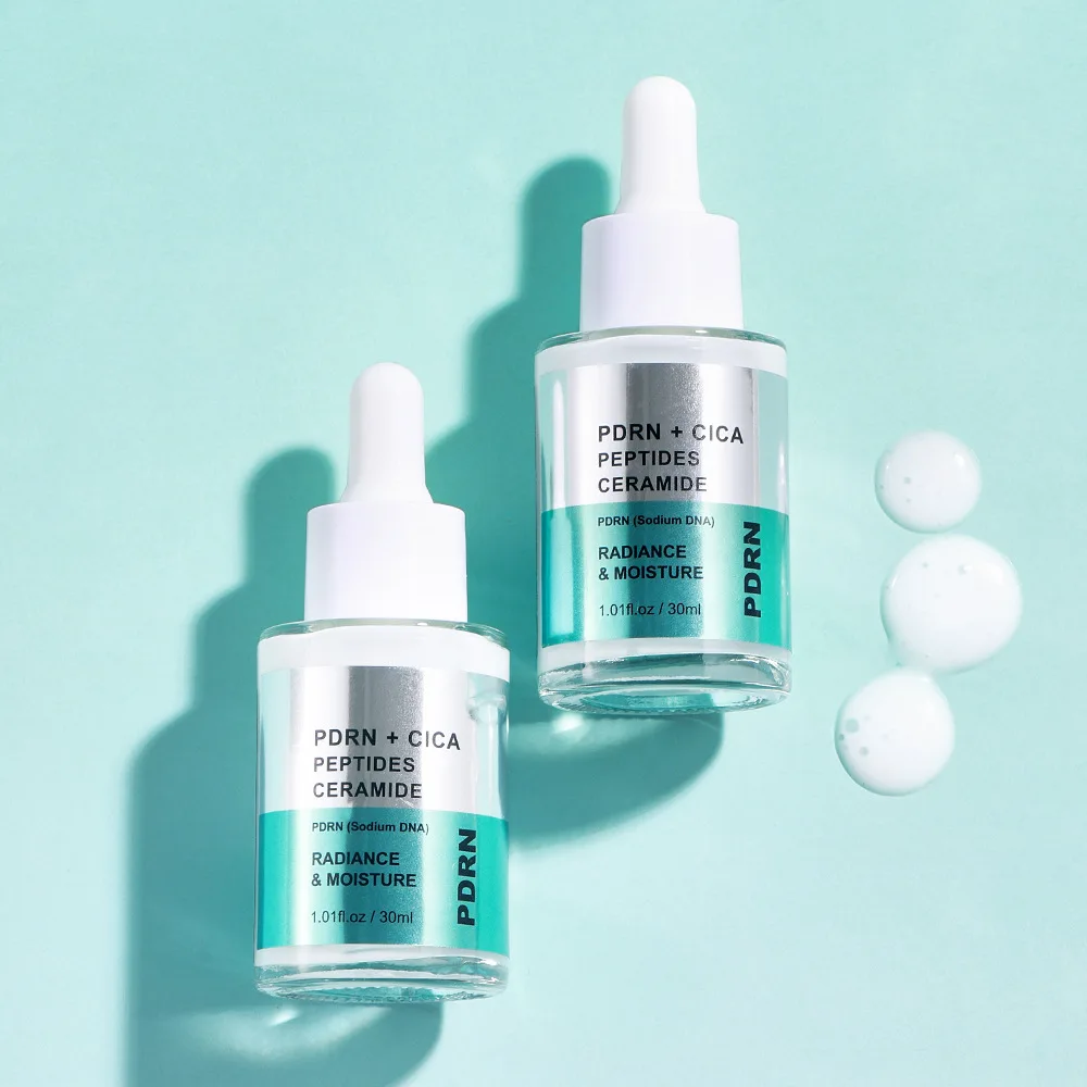 Korean Centella Asiatica PDRN Peptide Serum Revitalize Dull Tone Boost Natural Glow Strengthen Barrier For All Skin Types