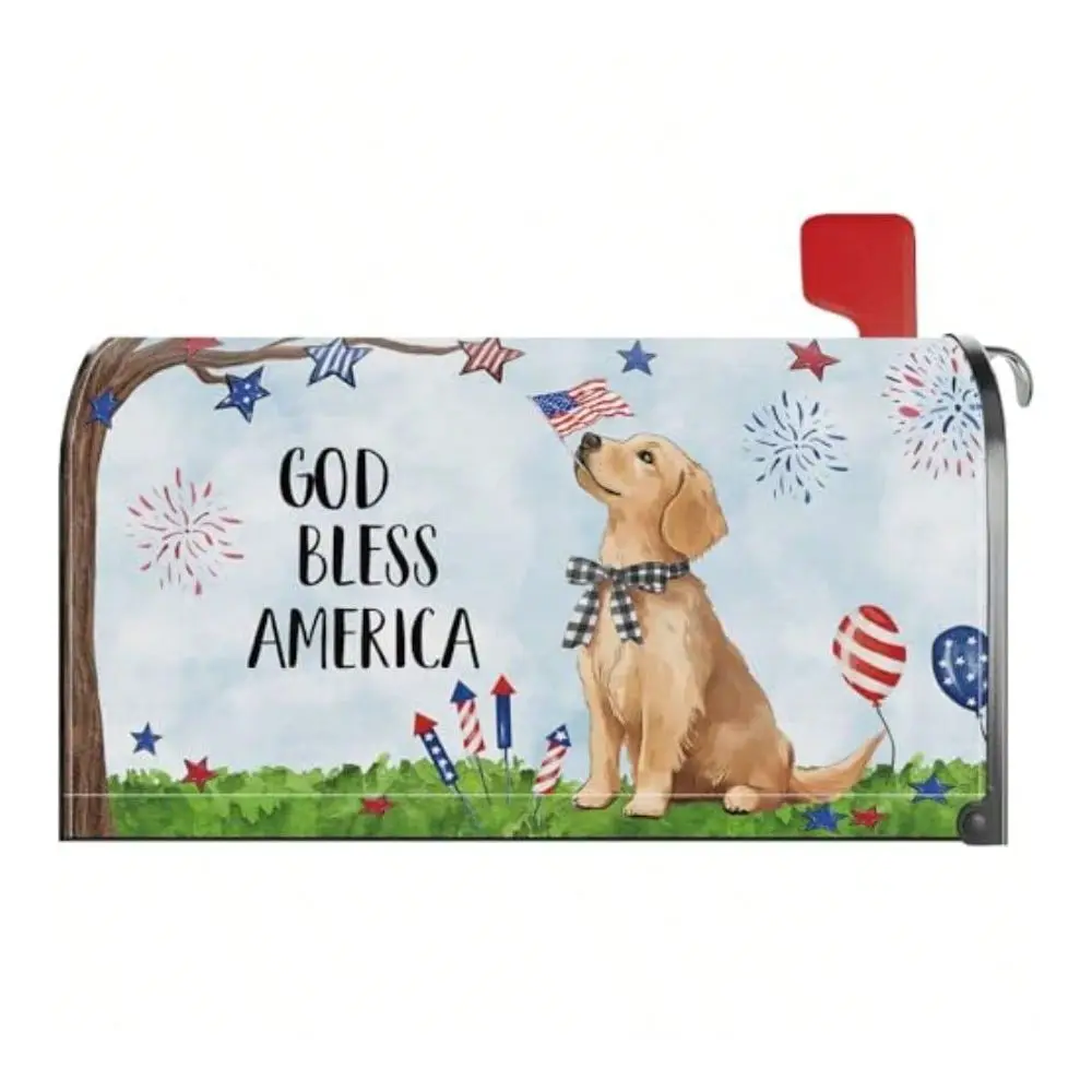 4t Of Uly Retriever Dog Mail Cover Standard Size 21x18 Inc T Letter Wrap Inence Day Memorial Day N Yard Ome R