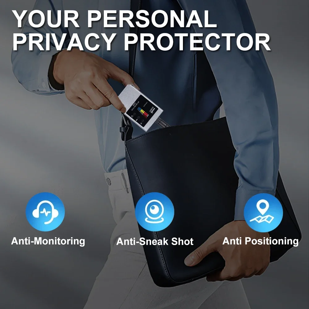 Professional Anti-Spy Hidden Camera Detector RF Signal Wireless Camera Lens Bug GPS Tracker Magnetic GSM Device Scan Finder G338