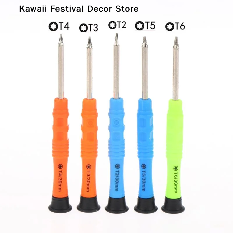 【K】1/3Sets Torx Screwdriver T2  T4 T5 Star Bit DIY Mobile Phone Hand Repair Tools Kit Special-shaped Magnetic Screwdriver