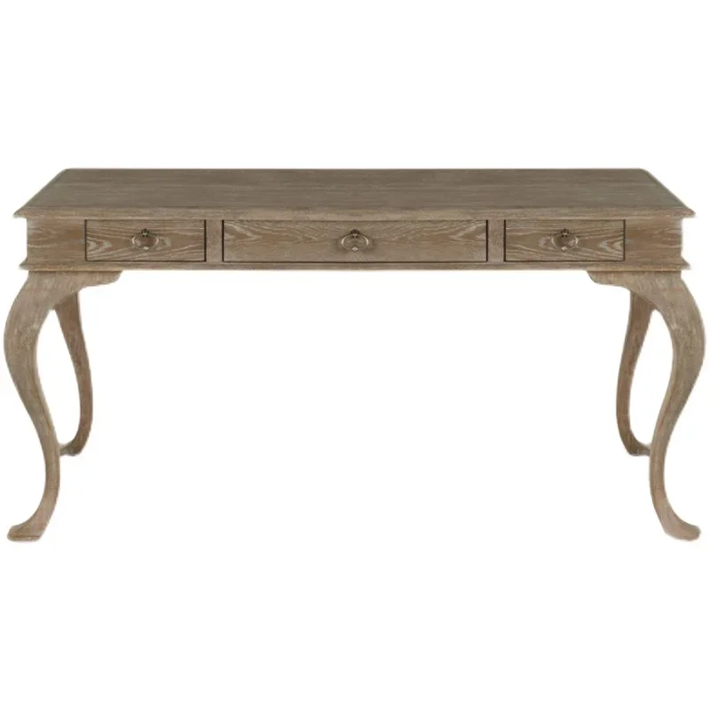 

American solid wood study study computer desk modern simple writing desk French old desk