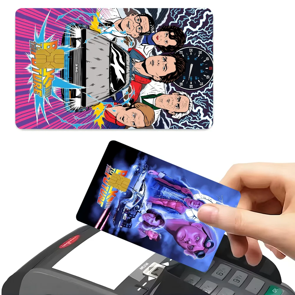 Back To The Future 1 2 3 Anime Cartoon Sticker Film Skin For Credit Card Debit Bank Bus Card