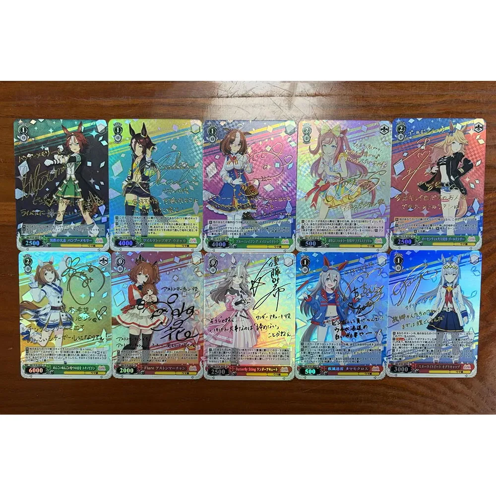 10PC/Set Anime Goddess Story DIY ACG Pretty Derby Special Week Tokai Teio Silence Suzuka Boys Games Toys Christmas Birthday Gift