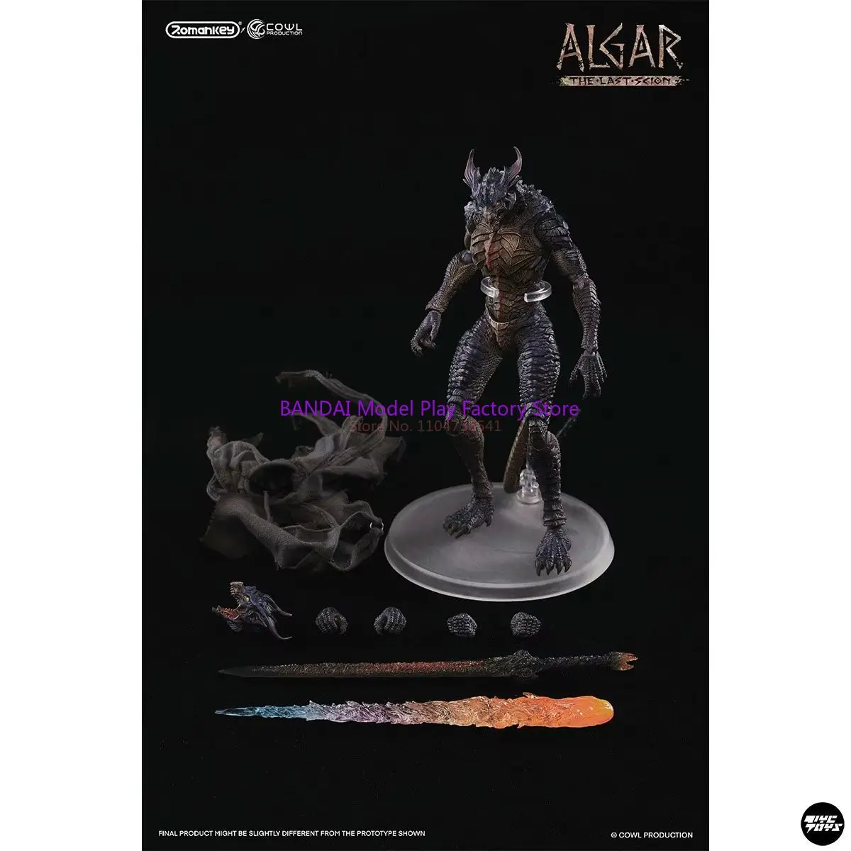 

Original Romankey X Cowl Algar Last Descendant Soldier Figurine Model For Collection Soldier Figurine Kids Toy Gifts 18cm