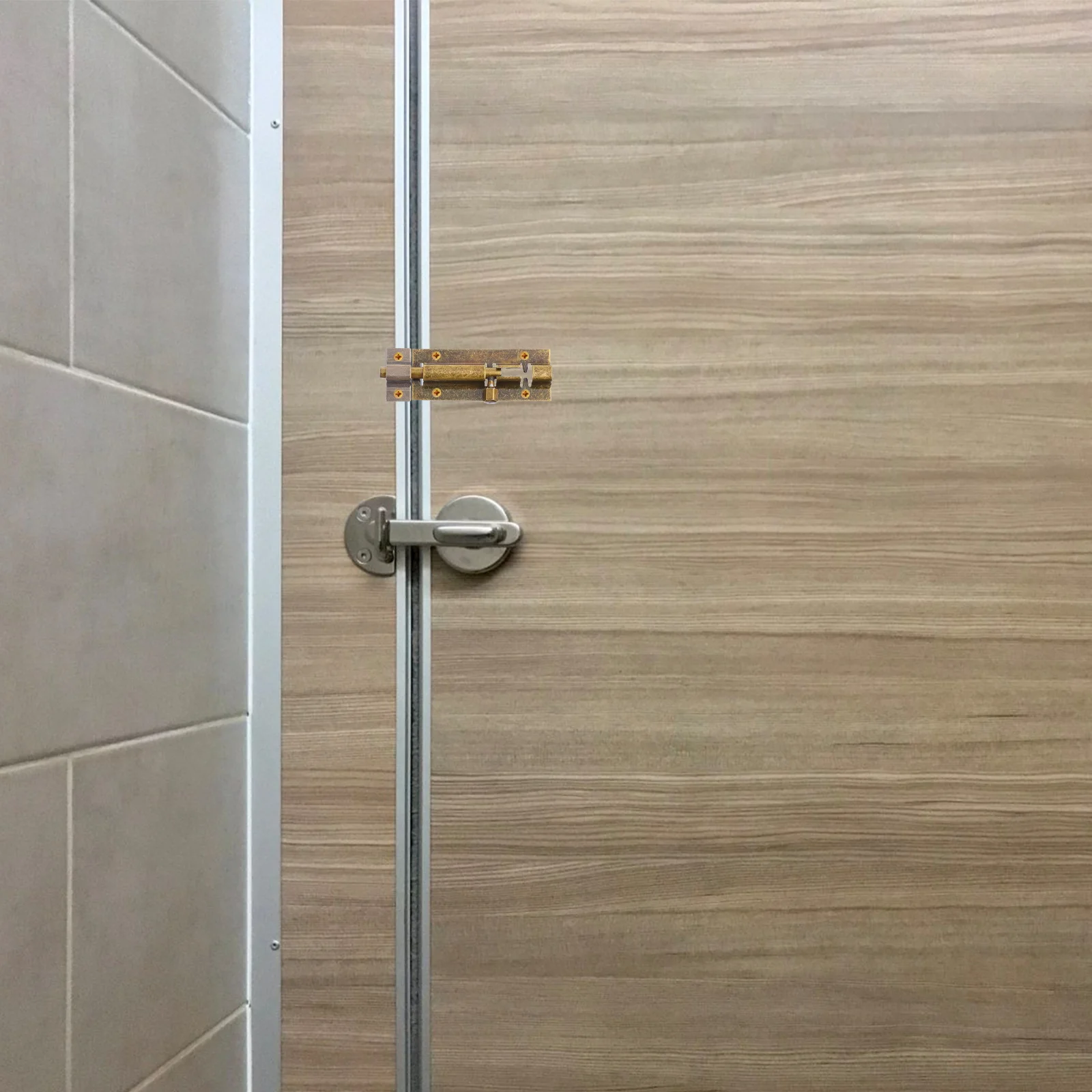 

2Pcs Stainless Door Latch Sliding Door Lock Sliding Bolt Latch Anti-Theft Security Slide Lock Heavy Duty Replacement for Doors