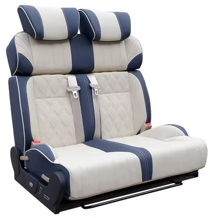 Wholesale RV Folding Seats Bed With Reclining Backrest Seat Belt Luxury Passenger Seats for MPVs Van & Motorhomes Caravan