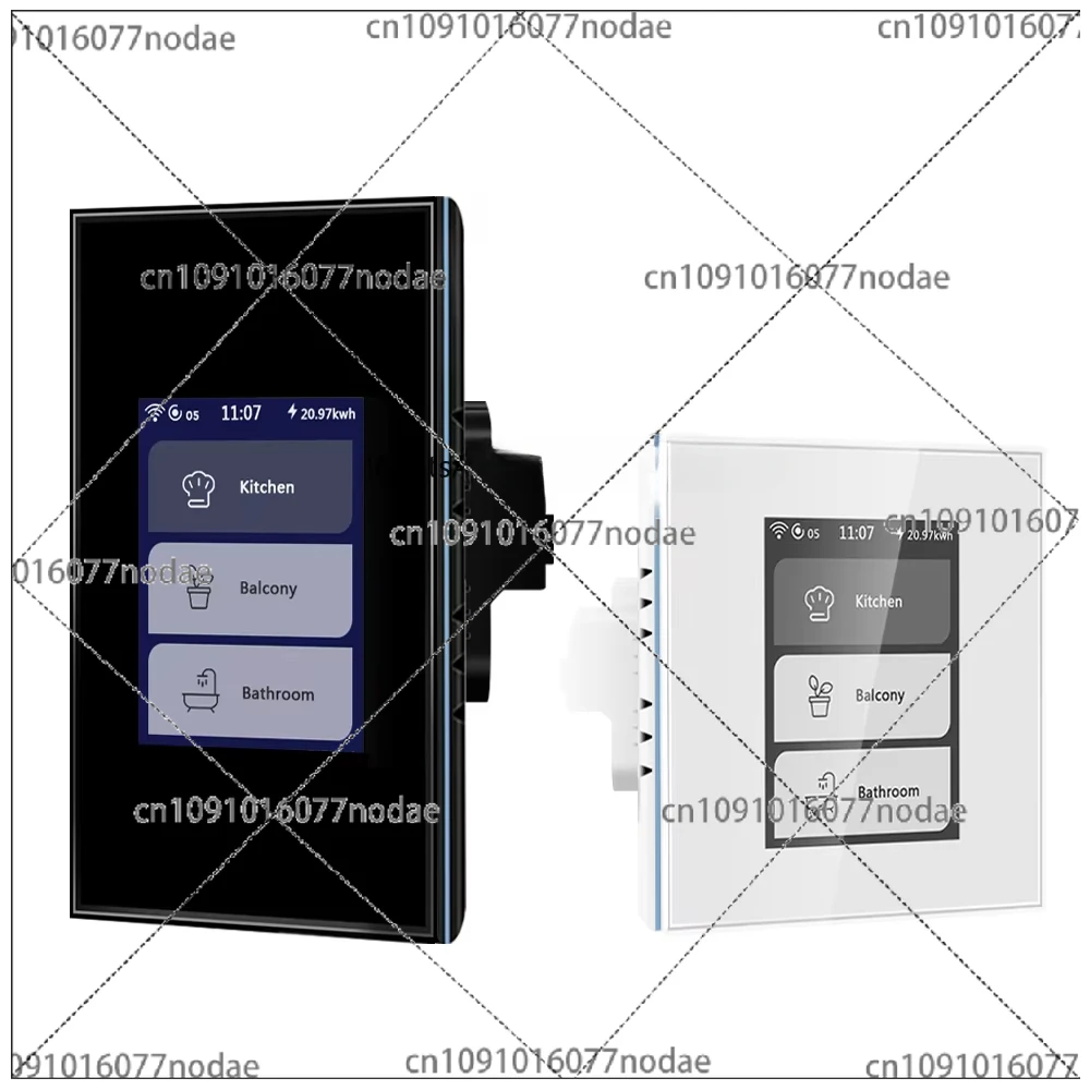 2023 LCD 1/2/3 Gang  Smart Switch for Smart Home, Support  Apple Homekit and Smart Life,by Wifi Mesh,L8 Series