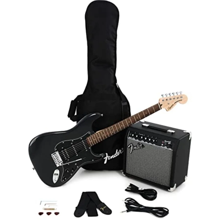 

Squier Affinity Series Stratocaster Electric Guitar in Charcoal Frost Metallic with Laurel Fingerboard for Versatile Playabilit