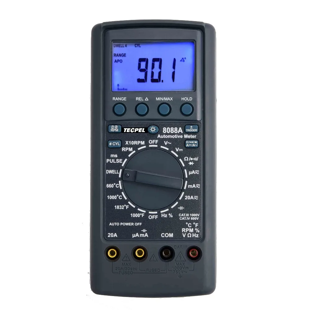 HotDMM-8088A  Digital Automotive Multimeter 20A Autoranging
