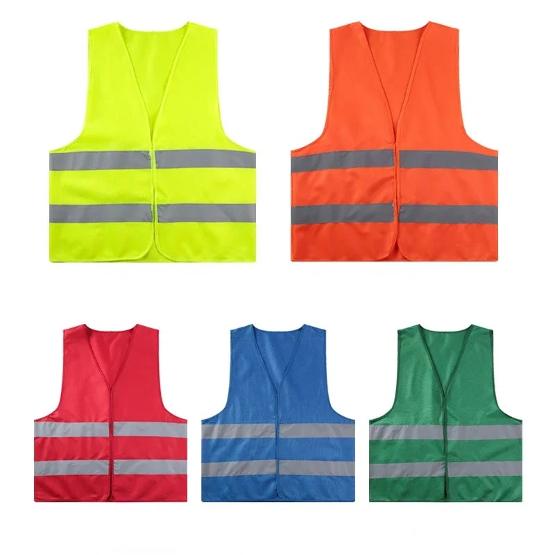 Chaleco reflectante amarillo de alta visibilidad para hombre, ropa de trabajo de seguridad para correr por la noche, ciclismo, advertencia nocturna, fluorescente