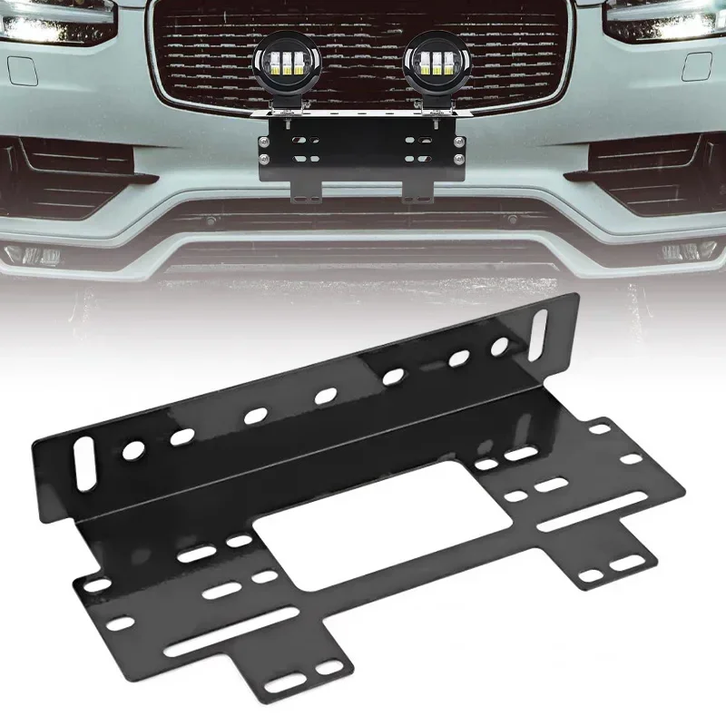 

Front Bumper License Plate Mount Bracket Holder For Off-Road Lights LED Work Lamps Lighting Bars for Jeep Car Truck Pickup SUV