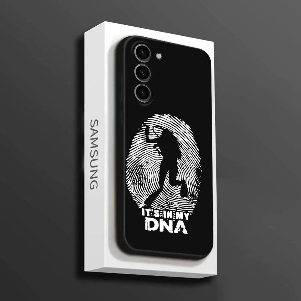 Casing Ponsel Bendera Selam Scuba untuk Samsung Galaxy A 73,72,51,53,52,71,22,5G,Note,J7,8,9 Sampul Hitam Lembut