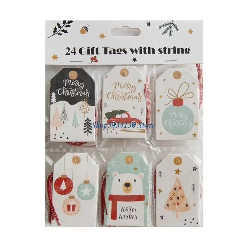 H7ED Christmas Greeting Card Christmas Tree Wishing Card Small Elevator Small Card