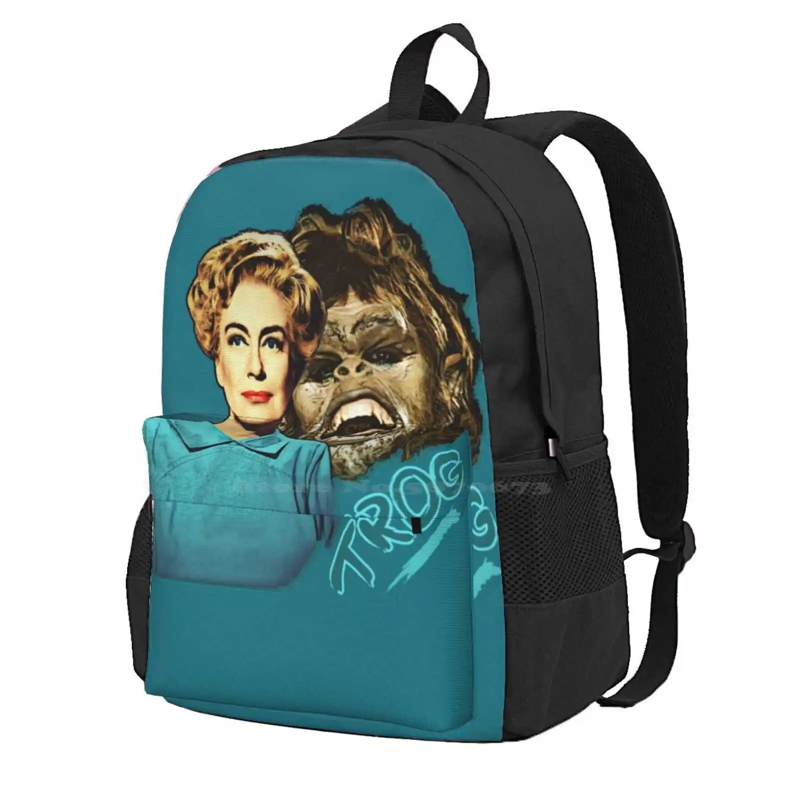 Joan Crawford - Trog Hot Sale Schoolbag Backpack Fashion Bags Joan Crawford Monster Movie B Movie Schlock Science Fiction Campy