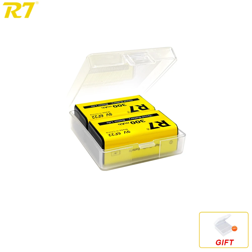 R7 9V battery 300mAh Ni-MH Rechargeable Battery 6F22 for metal detector Microphone Toy