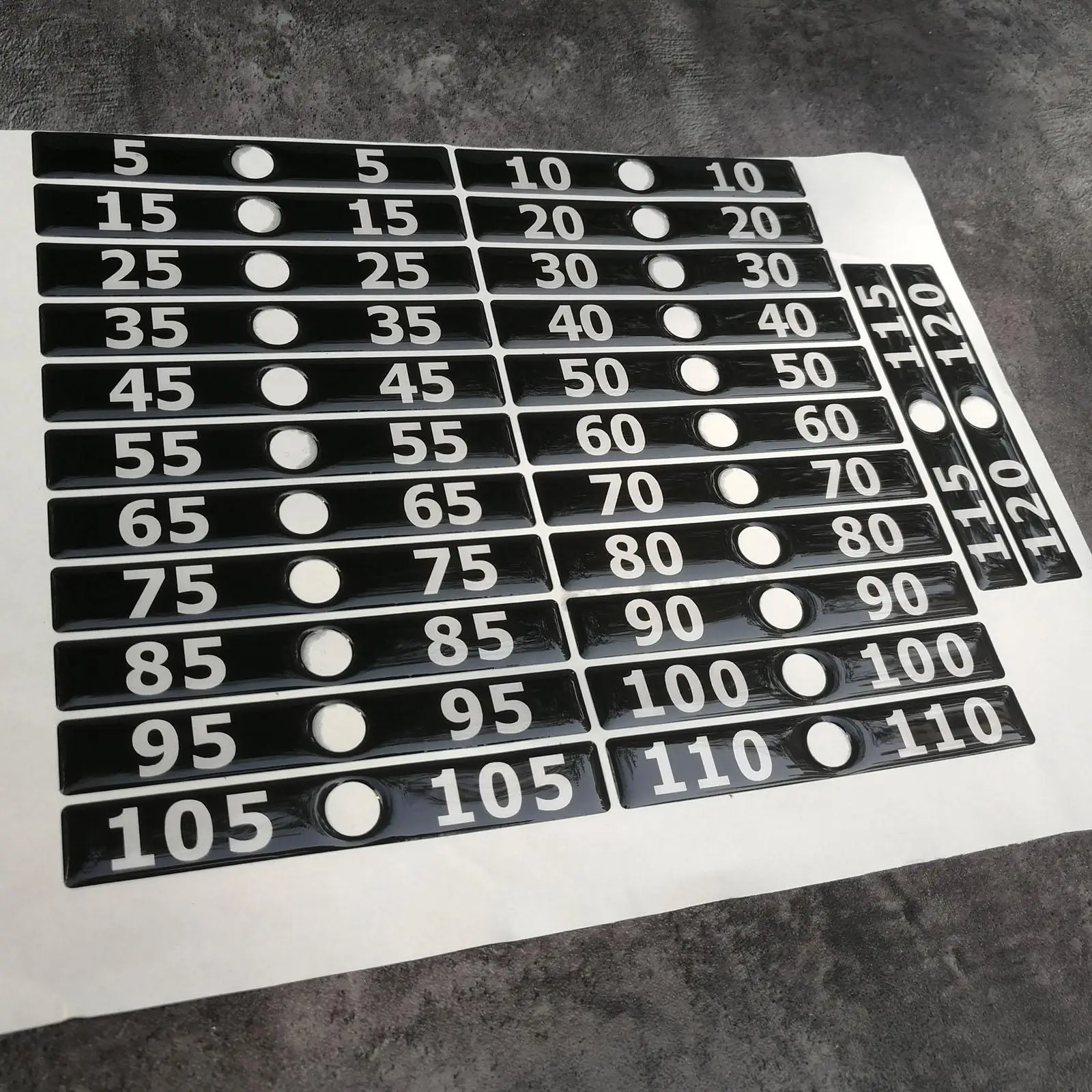 Weight Stack Labels PVC Weight Sticker Sheets Workout Machine Attachments for Home Gym Organization