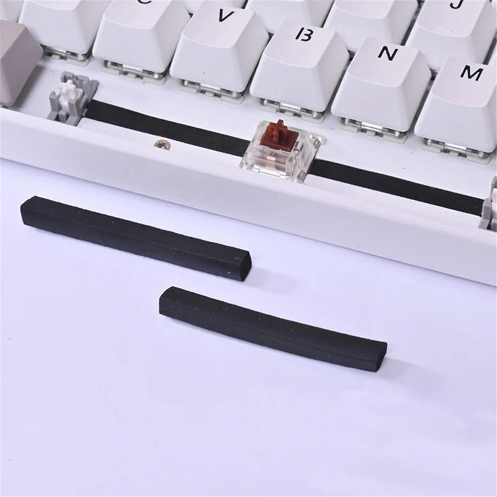 

2Pcs Mechanical Keyboard Plate Satellite Shaft Dust-proof Rubber Sealing Strip for Spacebar