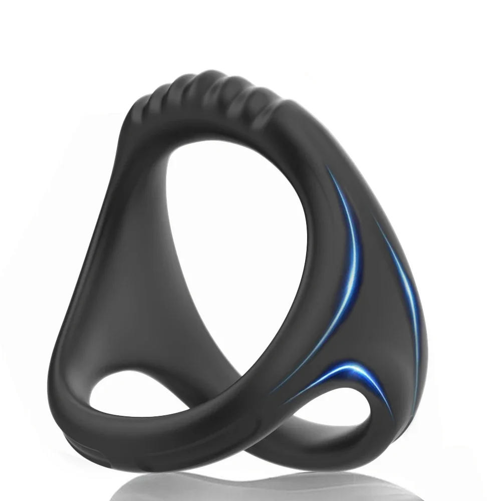 Silicone Cock Penis Rings Penis Ring Sex Toys for Men Enlargers Erection Enhancing Ultra Soft Long Lasting Stronger Cockring 18+