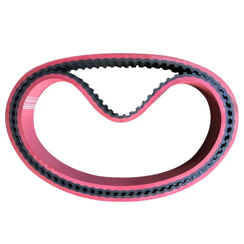 Red adhesive synchronous belt T10 370 440 480 600 610 630 660 720 packaging machine film pulling belt