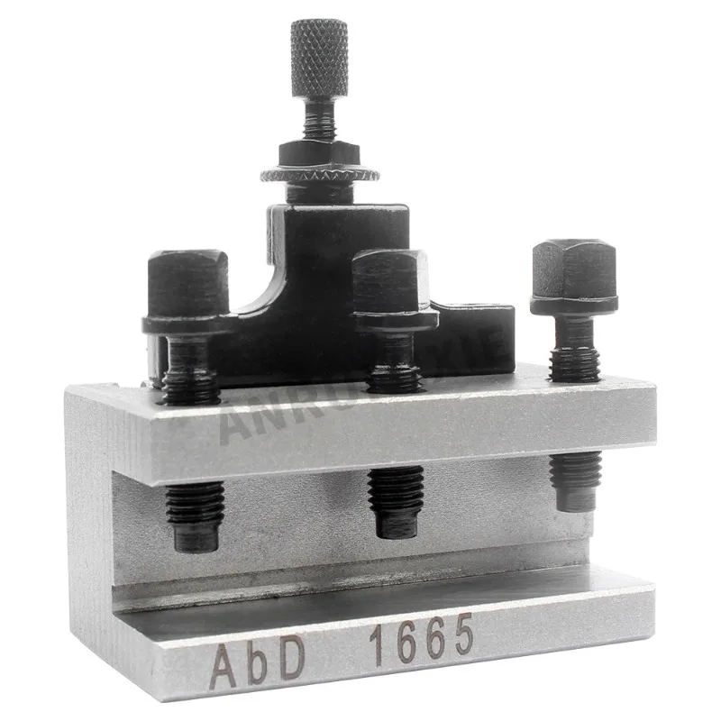 Quick Change Tool Post European Style 16x16mm Tool Holder Lathe Fixture Set Fit 180-280mm Lathe Swing Bed