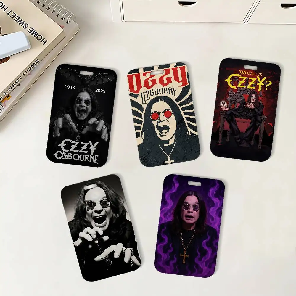 Singer O-Ozzy O-Osbourne ID Badge Holder With Lanyard Neck Strap For Office School Name Card Credentials Case