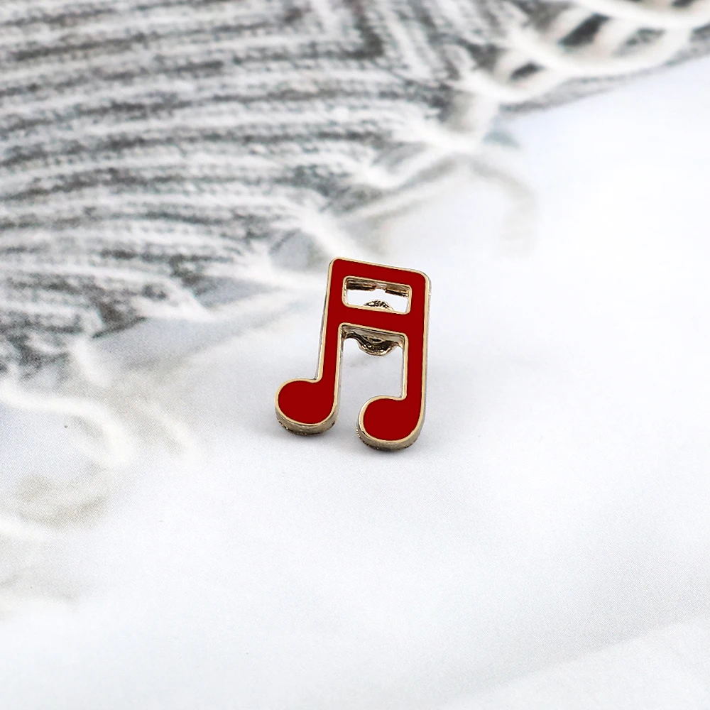 Enjoy Music Enamel Pins Musics Notes Piano Staffs Brooches Kids Jacket Lapel Metal Badges Concert Party Jewelry Gift for Friends