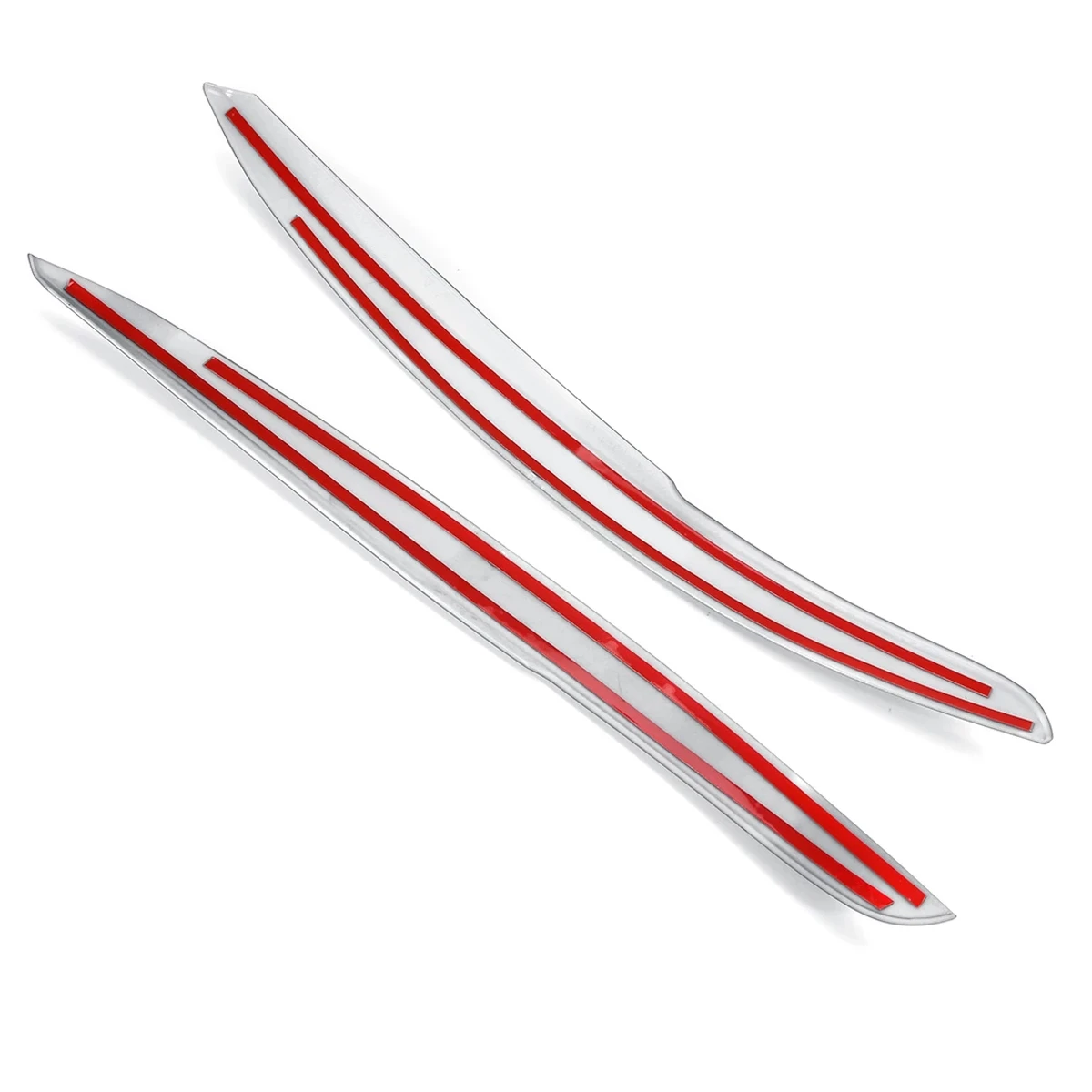 자동차 헤드라이트 눈썹 ABS 트림 스티커 커버, 폴로 MK5 2011 2018 액세서리, 자동차 스타일링 화이트, 1 쌍