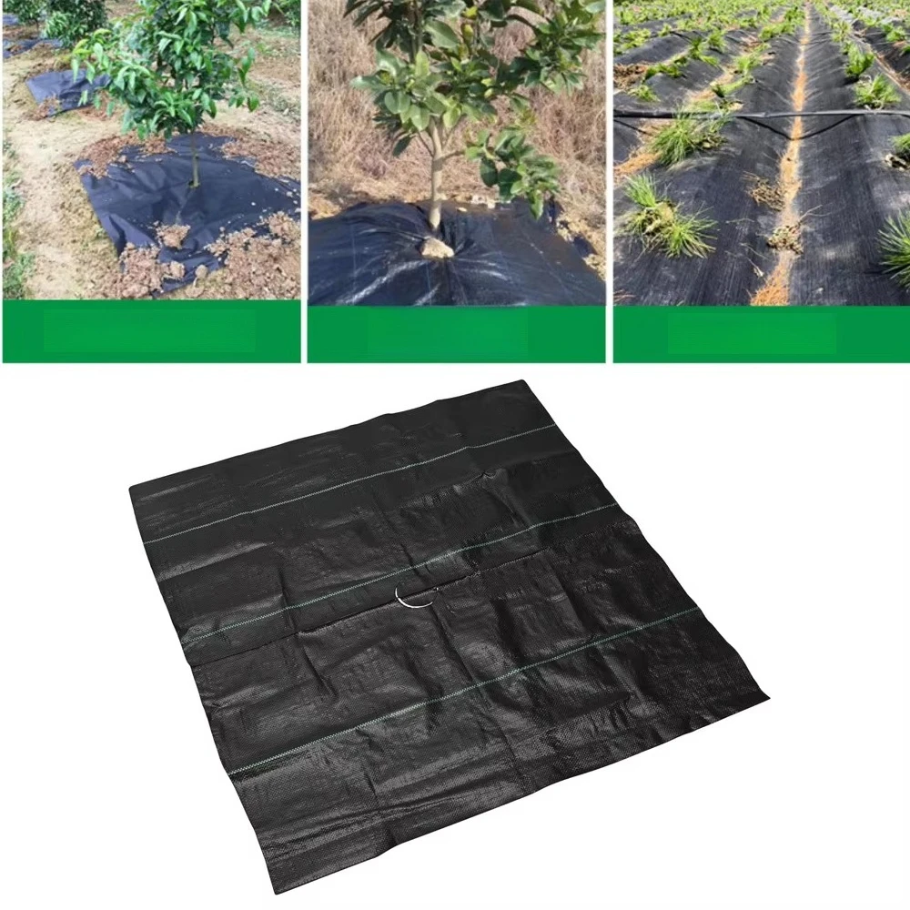 10 Reusable Tree Weeding Moisturizing Hoods - Non Woven Biodegradable Tree Mat and Grassland Plastic Film