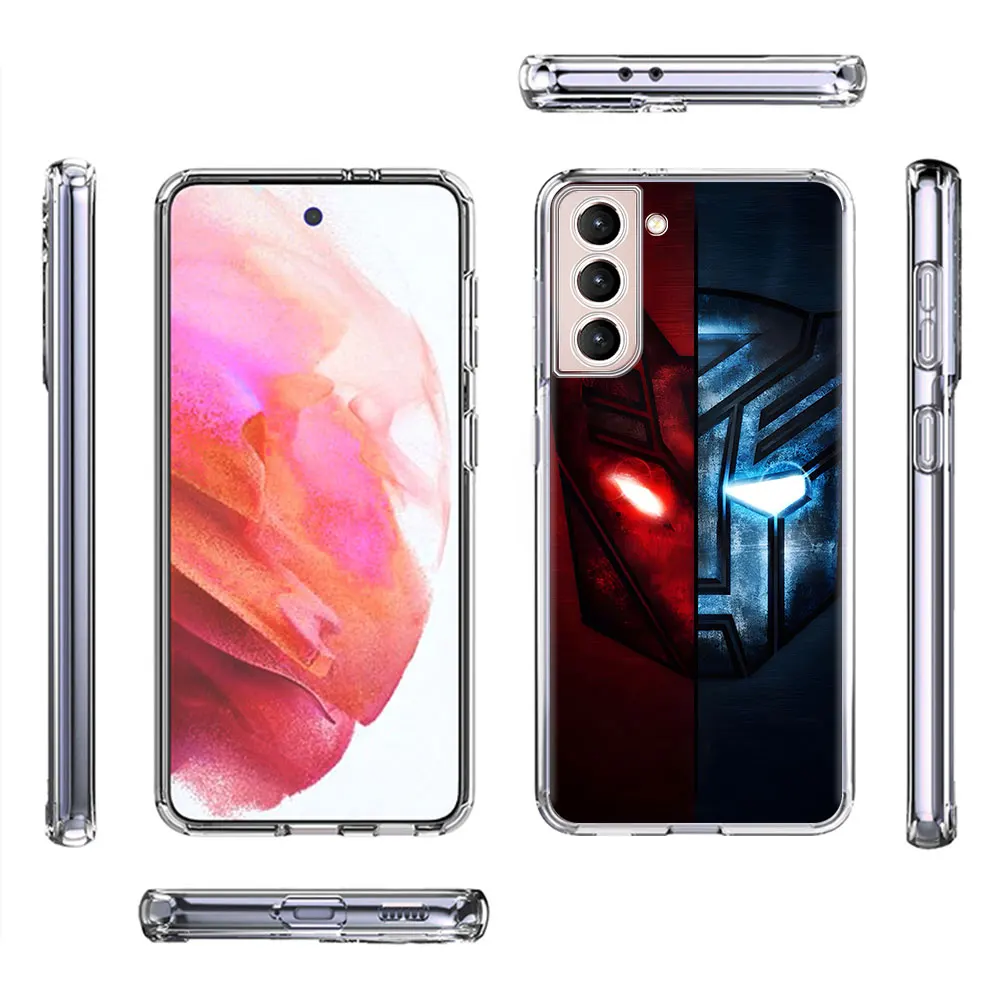 Transformers Logo Case for Samsung Galaxy S23 S22 S20 S21 FE S24 Ultra S9 Plus S10e S8 S10 Lite Soft Transparent TPU Phone Cover