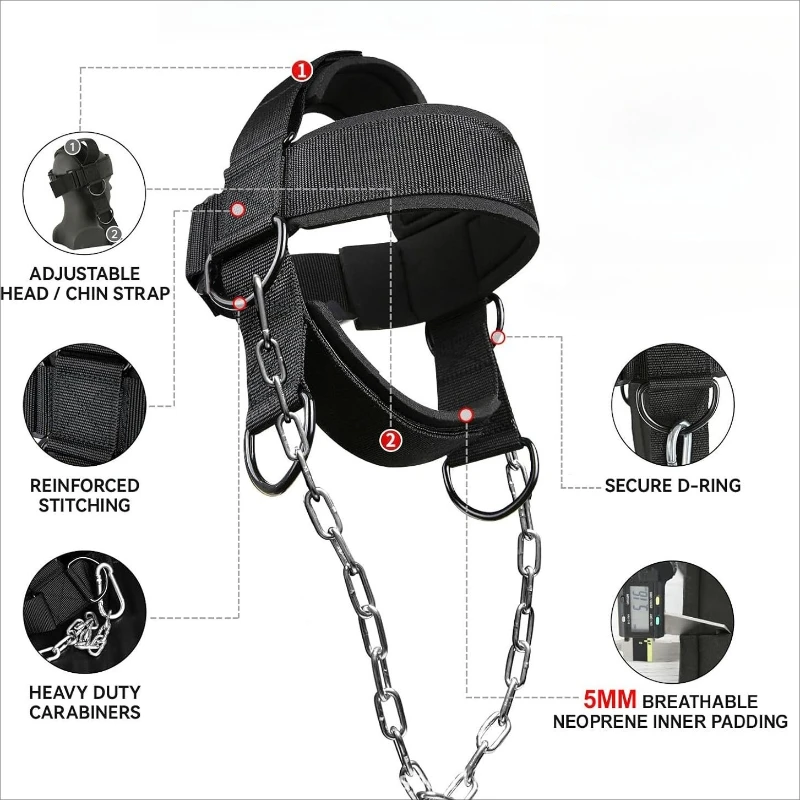 1pc Neck Training Device Neck Training Cap Cervical Weight Training Cap Suitable for Boxing/Combat Sports Neck Muscle Exercise