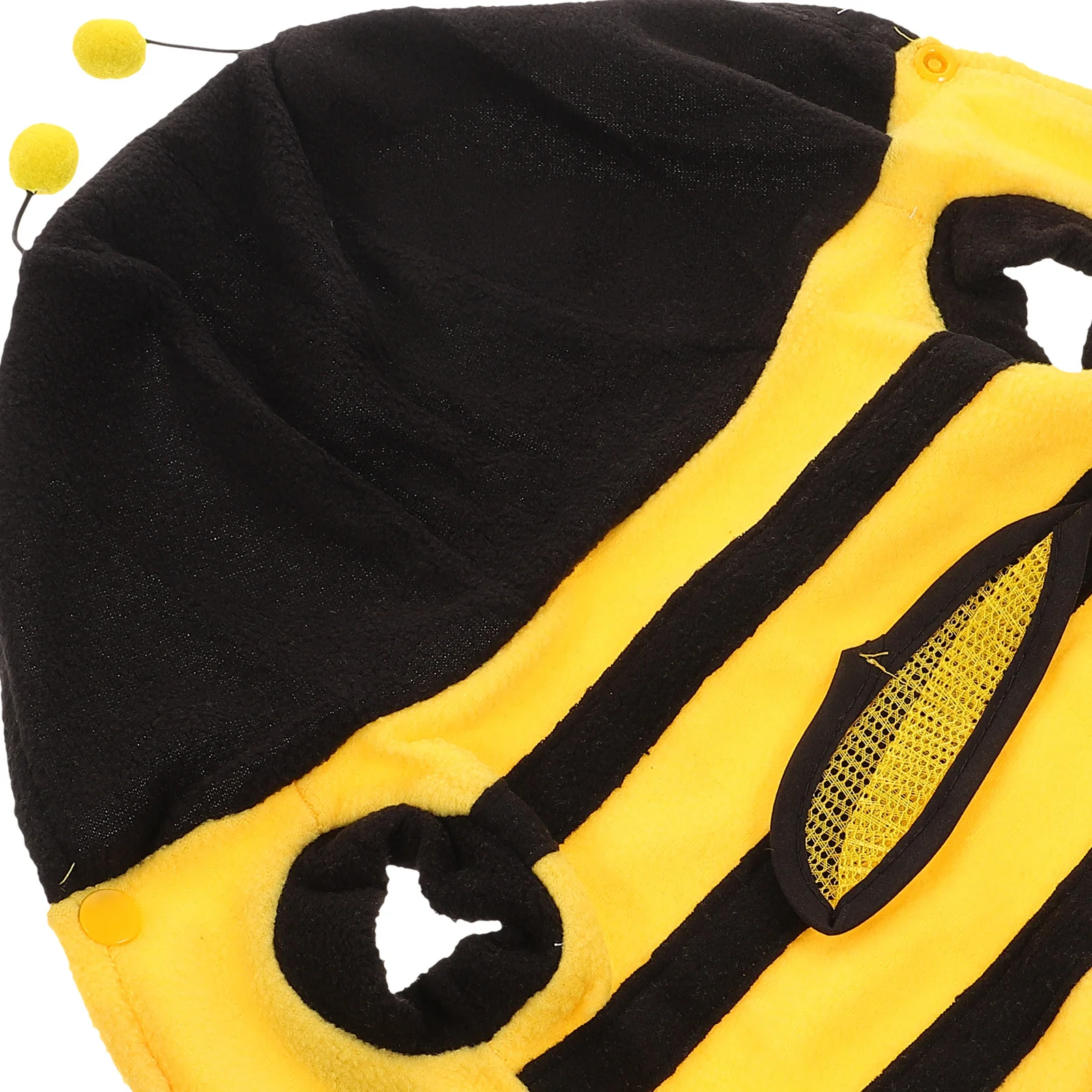 

Pet Dress-Up Costume Bee Dog One-Piece Clothes Yellow Black Size L Polar Fleece Comfortable for Walking Jogging Outdoors