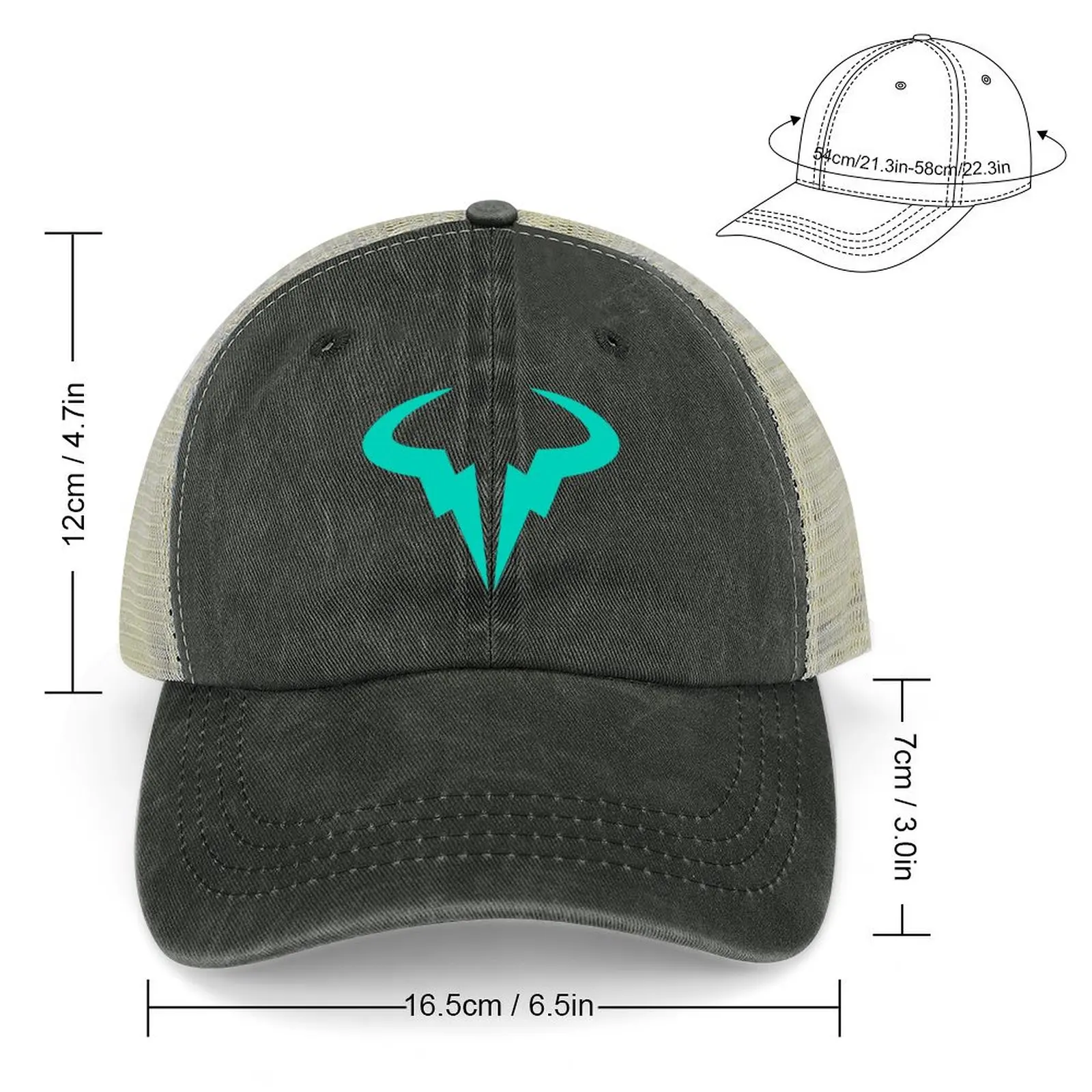 Rafa 21 . Rafael Nadal 21 . Rafa logoCap Cowboy Hat Dropshipping Designer Hat tea Hat Women's Beach Outlet 2024 Men's