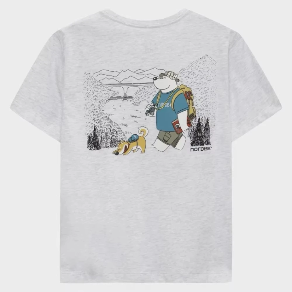 

Big White Bear 2025 Summer Casual Unisex Versatile and Simple Short-sleeved T-shirt Both Women High-quality Simple Comfortable