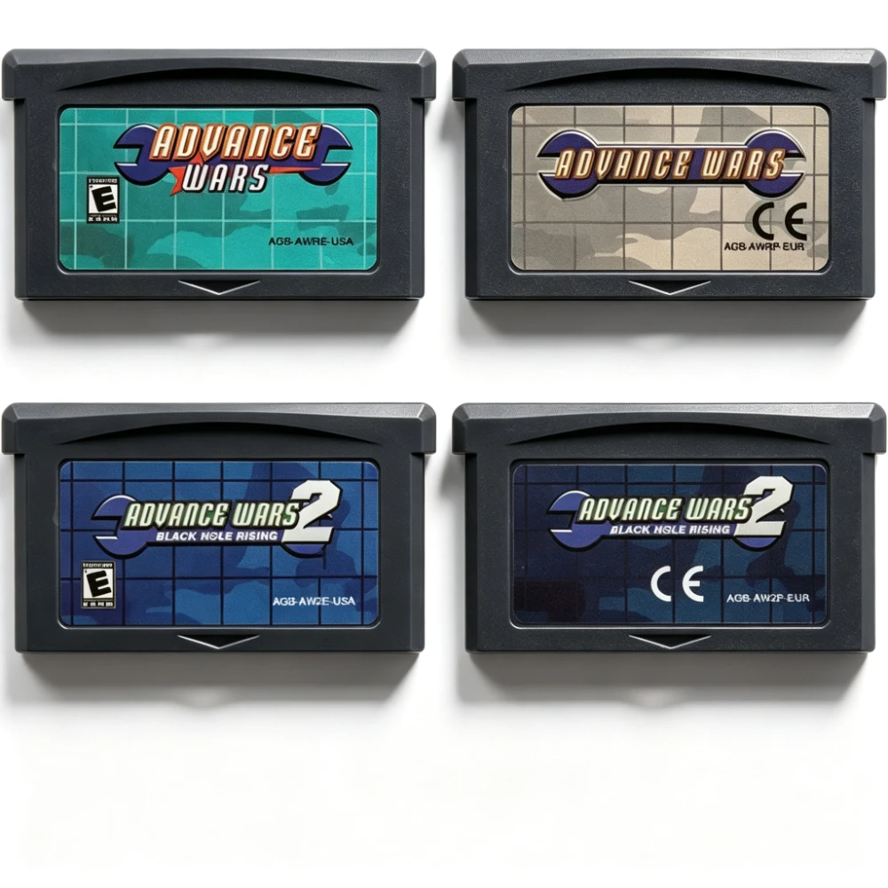 AGB-USA/EUR 32 Bit Video Game Console Card GBA Game Cartridge Advance Wars Series Advance Wars 2 Black Hole Rising  For